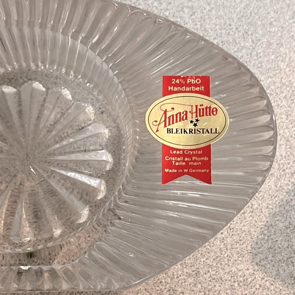 West Germany Crystal Ash Tray - Picture 2 of 2